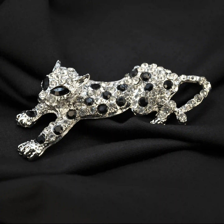 Snow Leopard Brooch Pin