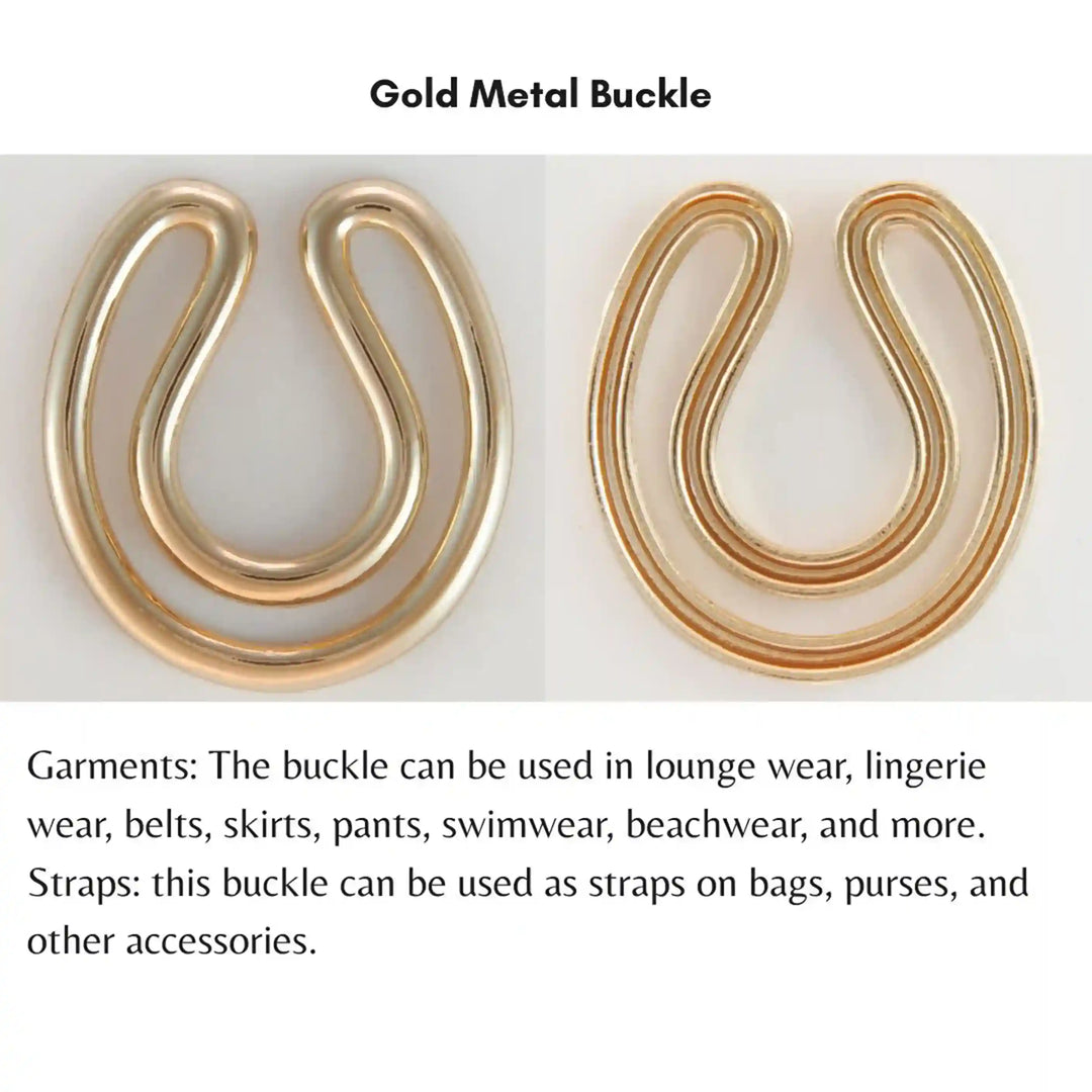 Double loop crescent buckle