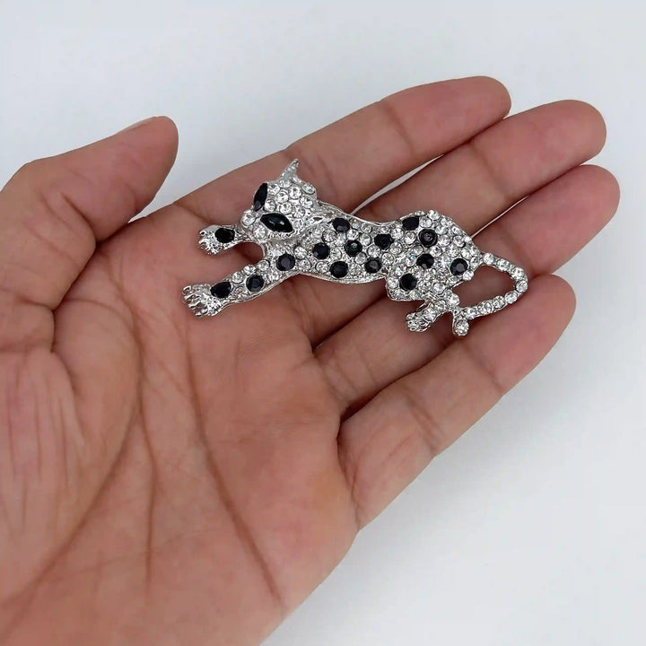 Snow Leopard Brooch Pin
