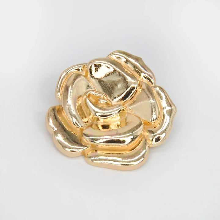 Rose Style Metal Buttons