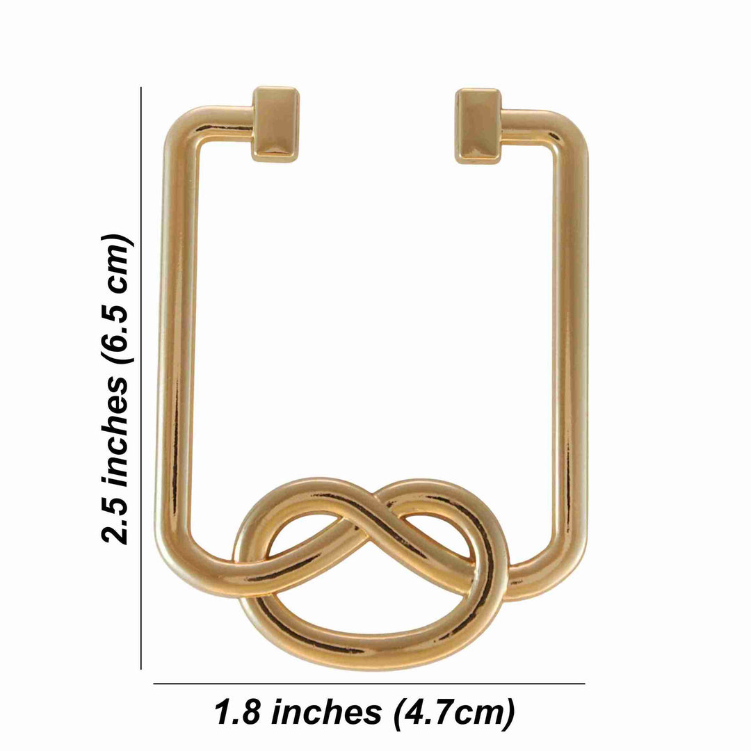 Intertwined knot loop Buckle