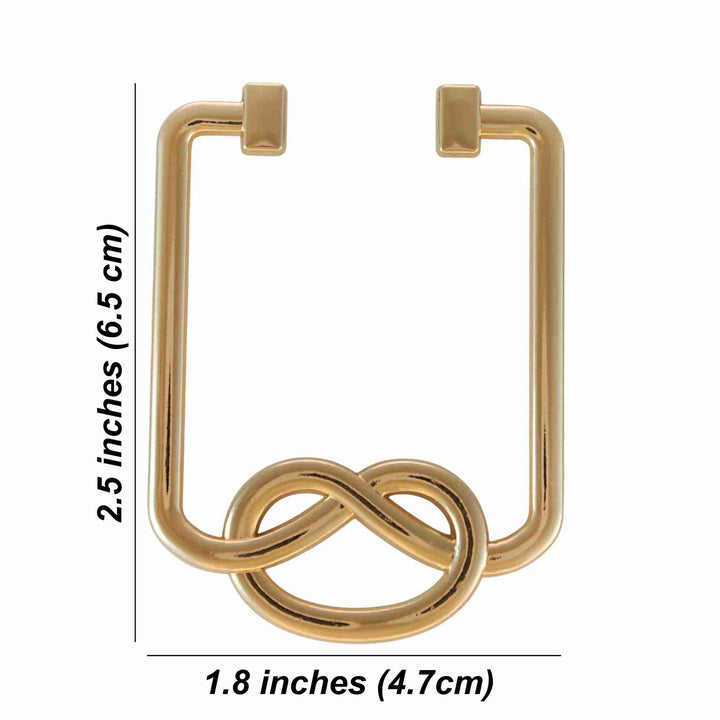 Intertwined knot loop Buckle