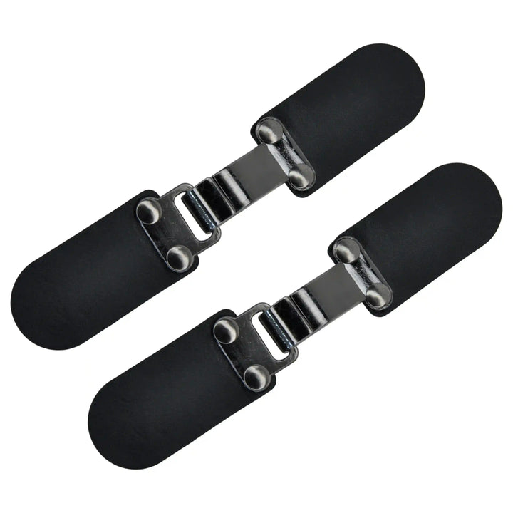 Black PU Snap Belt Buckle With Shiny Gold