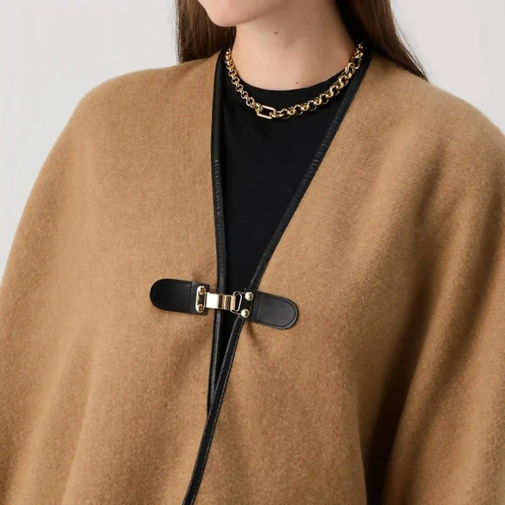 Black PU Snap Belt Buckle With Shiny Gold