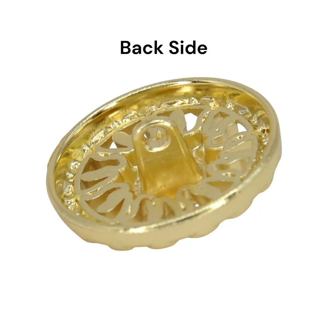 Sunburst Pattern Metal Button | 18mm(28L), 20mm(32L) & 23mm(36L)