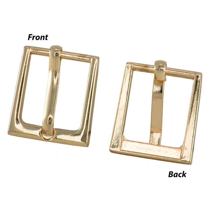 Gold Classic Rectangle Buckle (2 Piece)