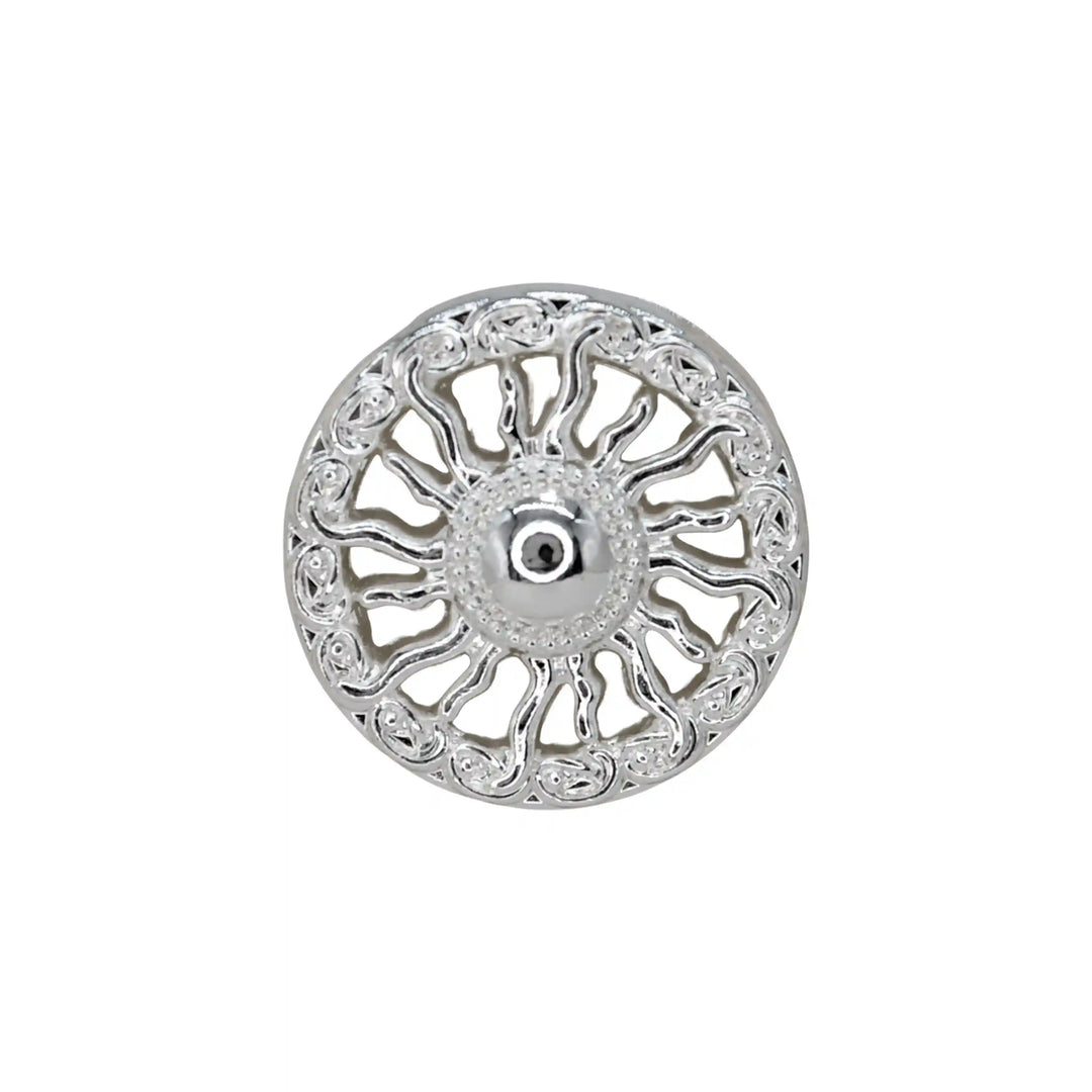 Sunburst Pattern Metal Button | 18mm(28L), 20mm(32L) & 23mm(36L)