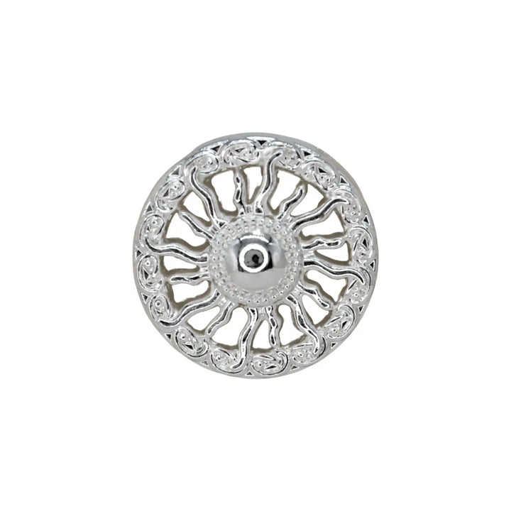 Sunburst Pattern Metal Button | 18mm(28L), 20mm(32L) & 23mm(36L)