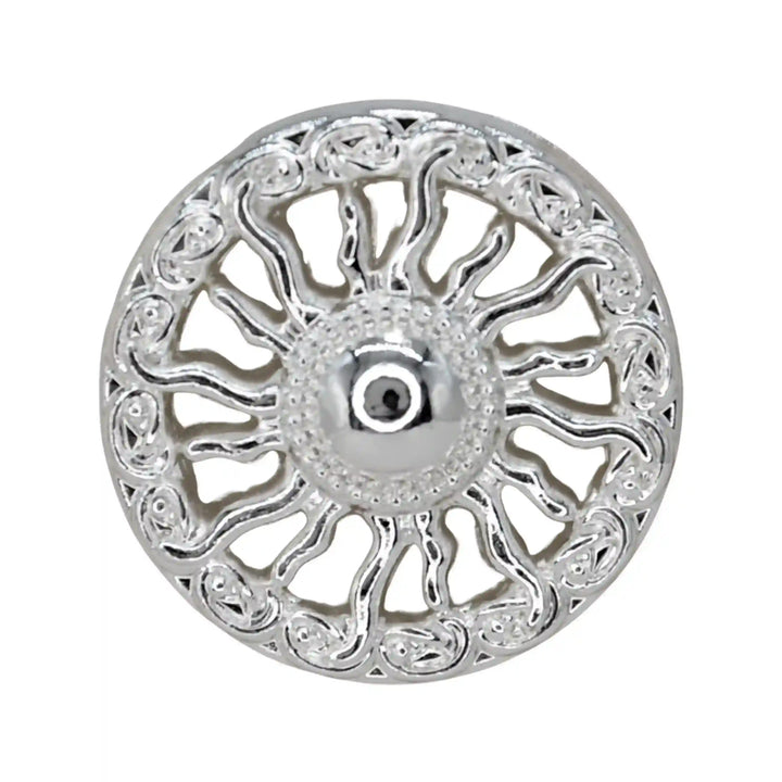 Sunburst Pattern Metal Button | 18mm(28L), 20mm(32L) & 23mm(36L)