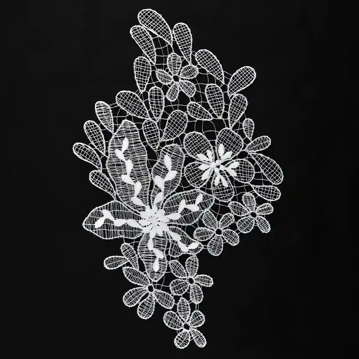 Snowdrop Lace Vine Floral Style Patch
