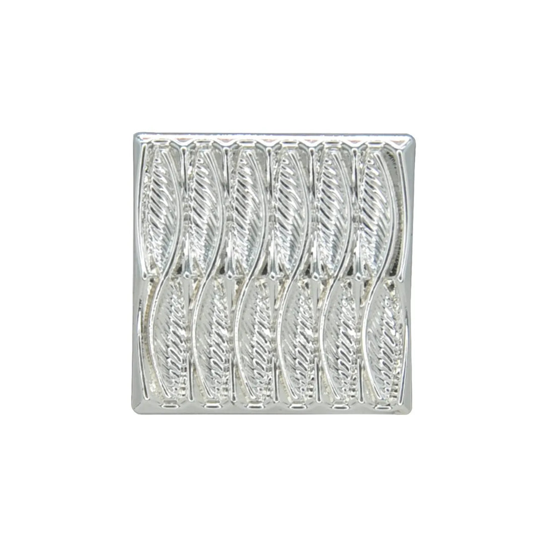 Elegant Leaf Pattern Gold Metal Button | 18mm (28L) & 23mm (36L)