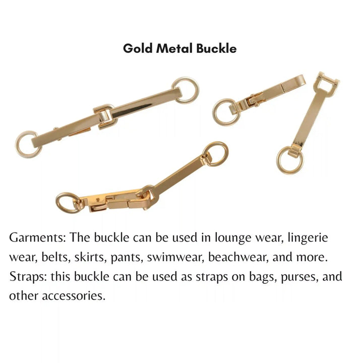 Horizontal Golden Hook Buckles