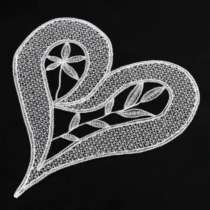 Lace Heart with Floral Inlay | Set Of 2