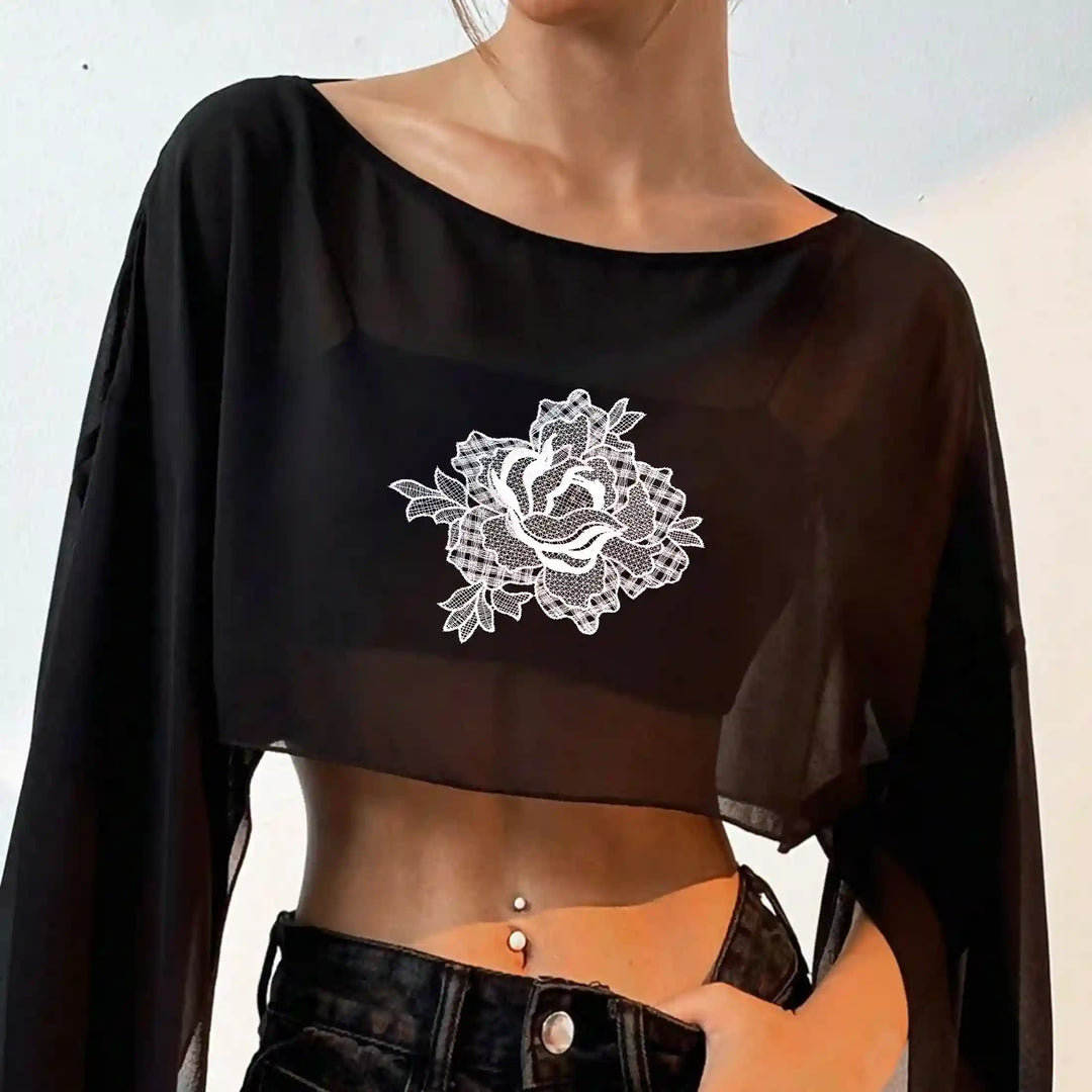 Filigree Rose Sew Appliqué