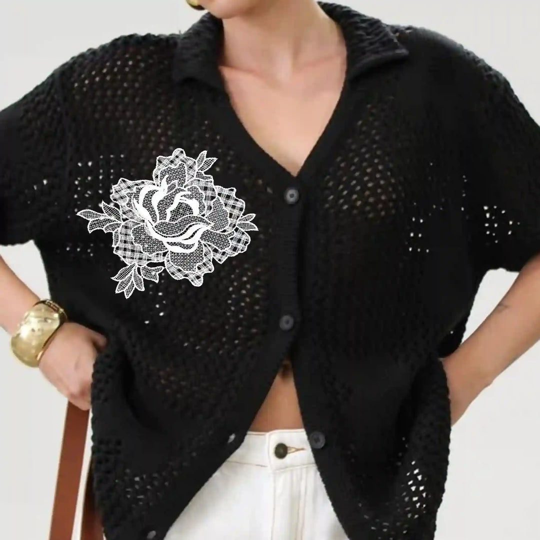 Filigree Rose Sew Appliqué