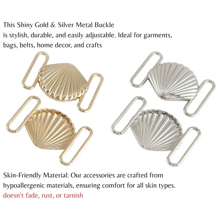 Seashell Style Metal Buckle