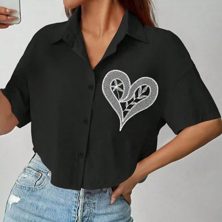Lace Heart with Floral Inlay | Set Of 2