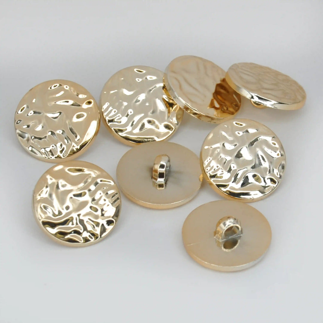 Hammered Gold Metal Buttons