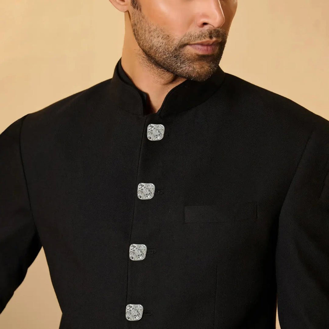 Abstract Swirl Crystal Metal Button | 18mm (28L) & 23mm (36L)