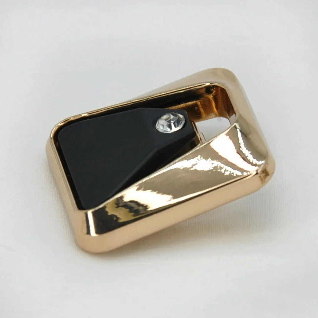 Crystal Apex Square Metal Button | 18mm (28L) & 23mm (36L)