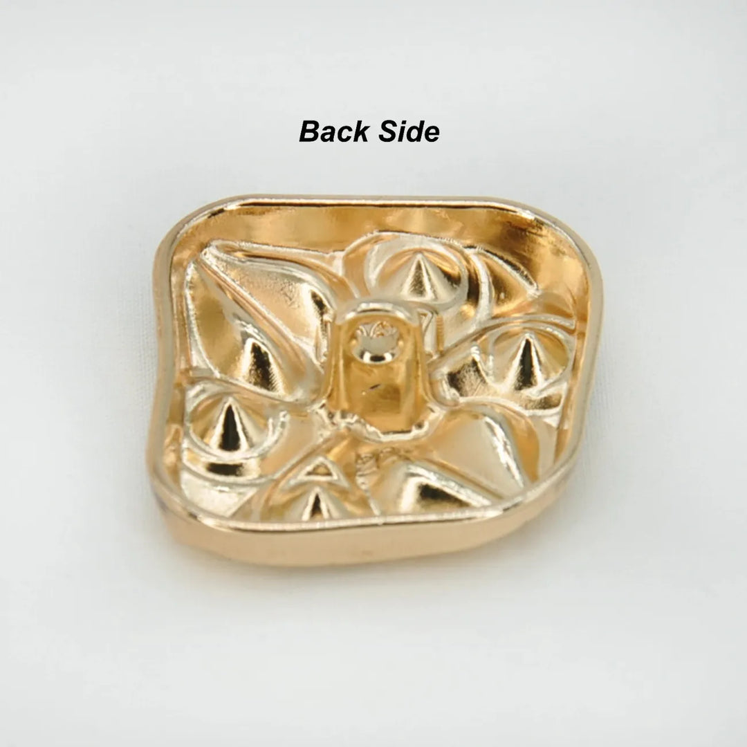 Abstract Swirl Crystal Metal Button | 18mm (28L) & 23mm (36L)