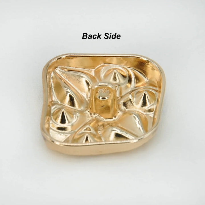 Abstract Swirl Crystal Metal Button | 18mm (28L) & 23mm (36L)