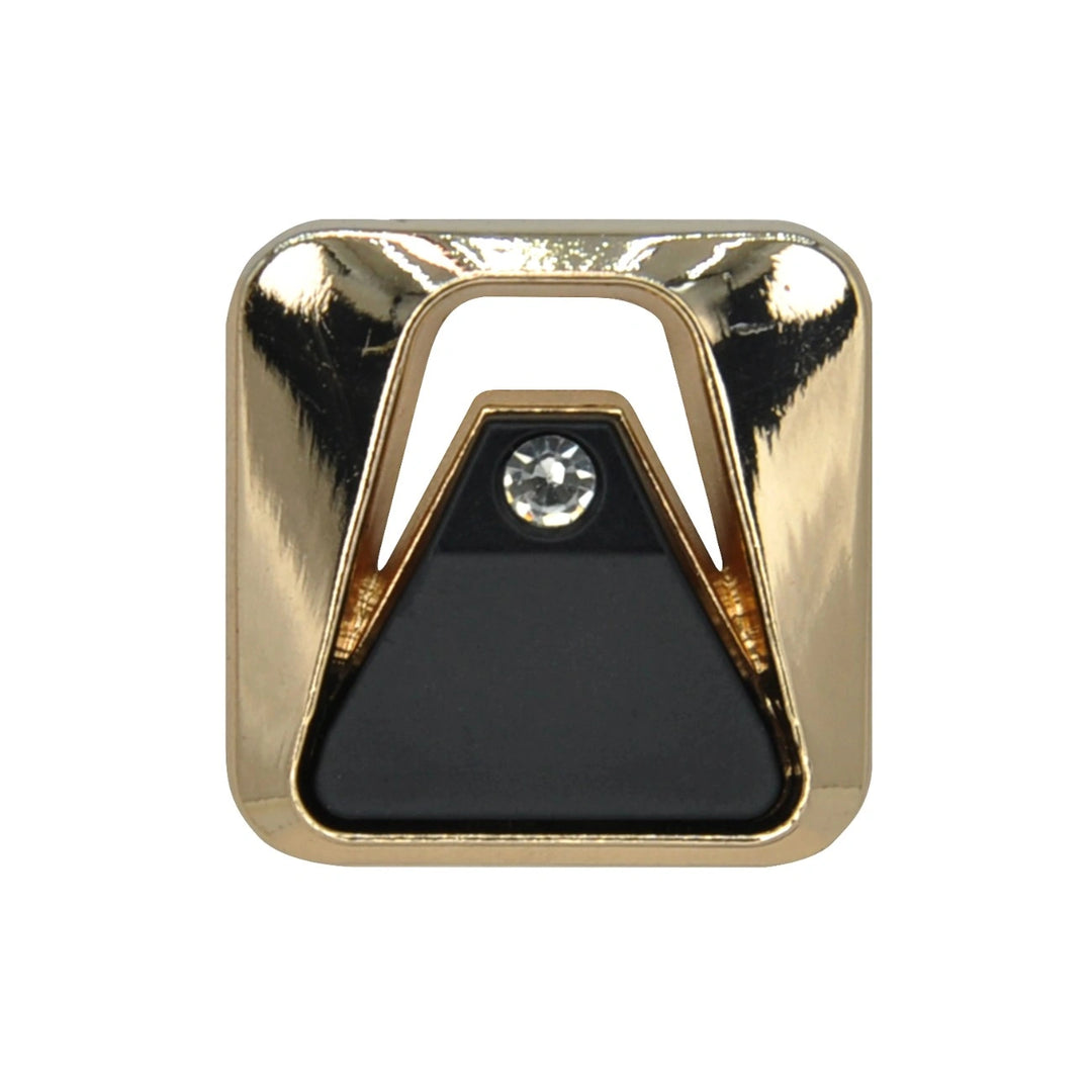 Crystal Apex Square Metal Button | 18mm (28L) & 23mm (36L)