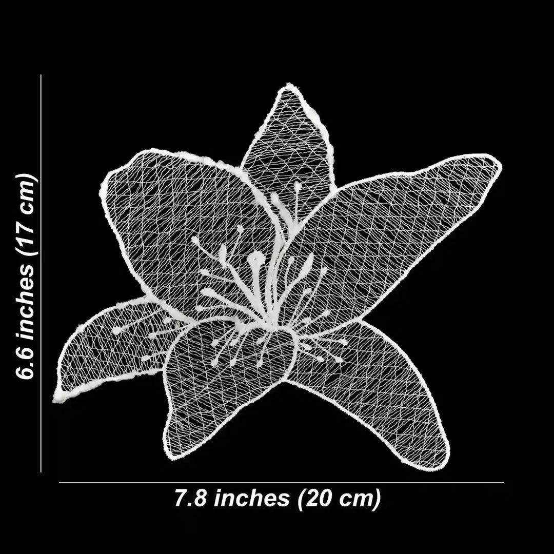 Lace Lily Appliqué | Set Of 2