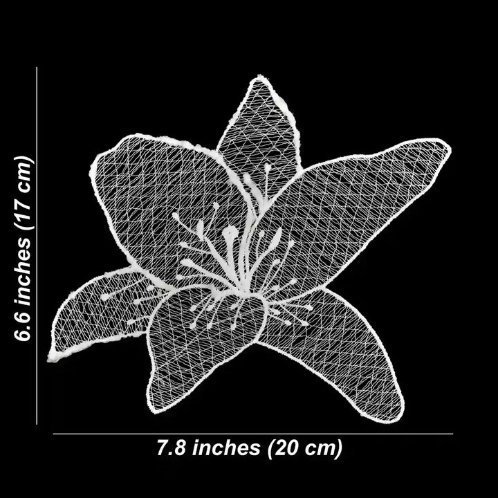 Lace Lily Appliqué | Set Of 2