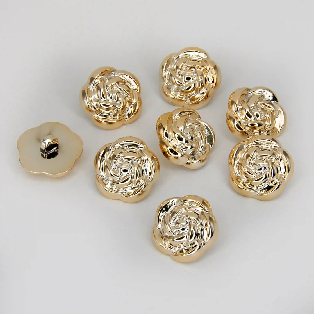 Rose Swirl Buttons