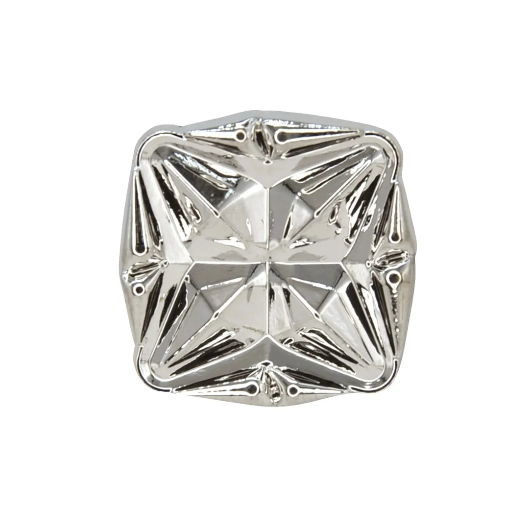 Starcut Faceted Square Metal Button | 18mm (28L) & 23mm (36L)
