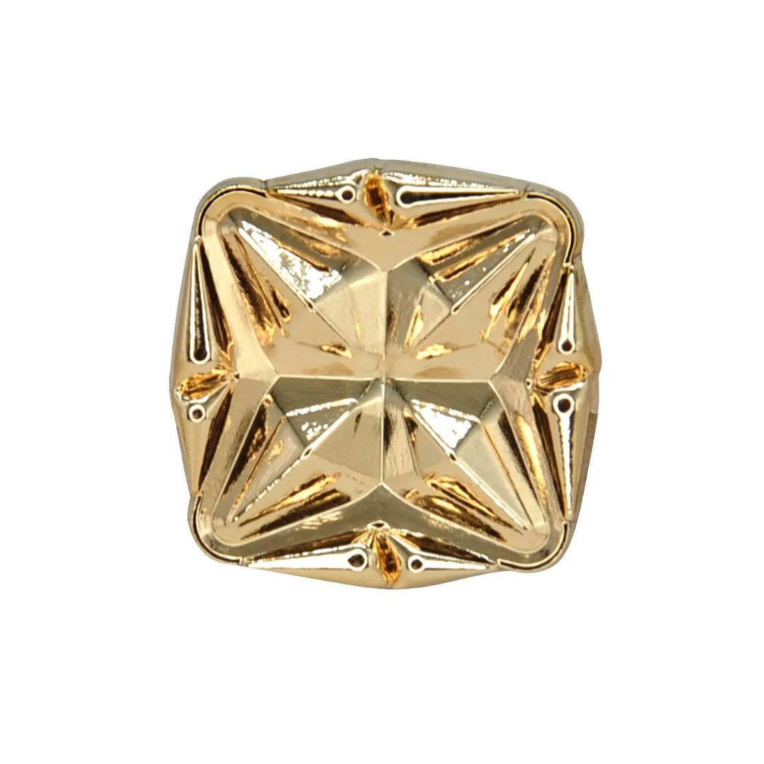 Starcut Faceted Square Metal Button | 18mm (28L) & 23mm (36L)