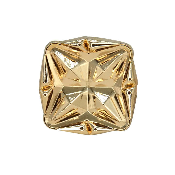 Starcut Faceted Square Metal Button | 18mm (28L) & 23mm (36L)