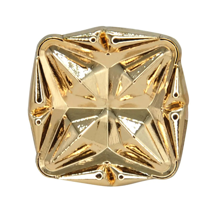 Starcut Faceted Square Metal Button | 18mm (28L) & 23mm (36L)