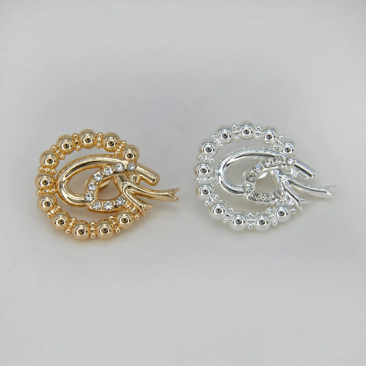 Double C Inspired Rhinestone Buttons | 21mm (33L), 26mm (41L) & 31mm(49L)