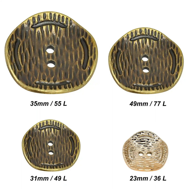 Antique Gold ABS Buttons