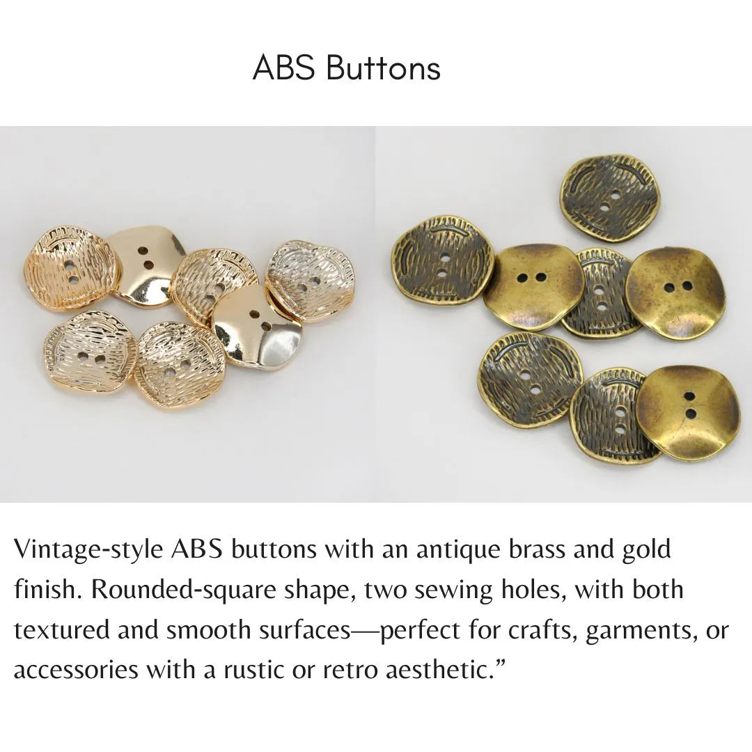 Antique Gold ABS Buttons