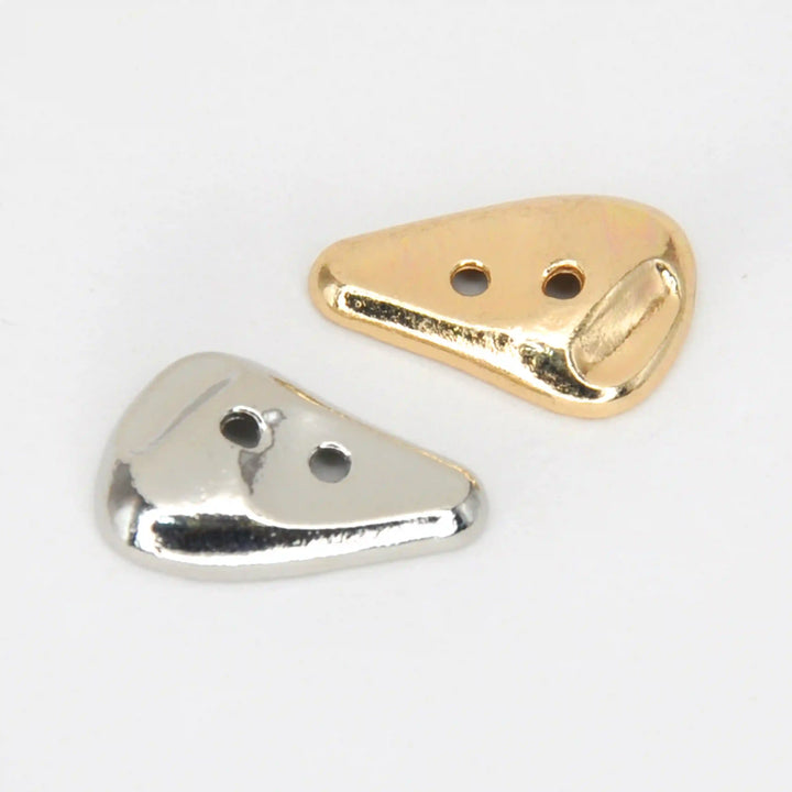 Pebble Shape Metal Button