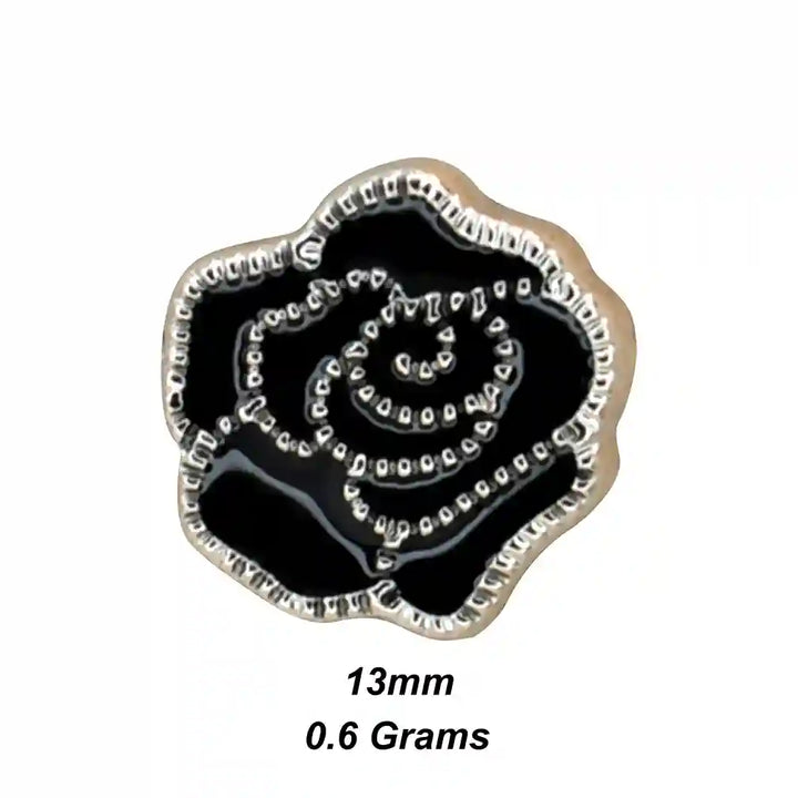 FLoral Style Lapel Pin with Butterfly Clutch | 13mm