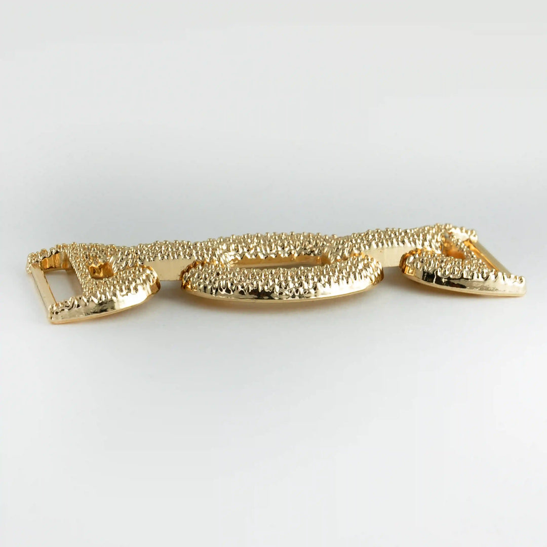 Textured Gold Horse Bit Buckle