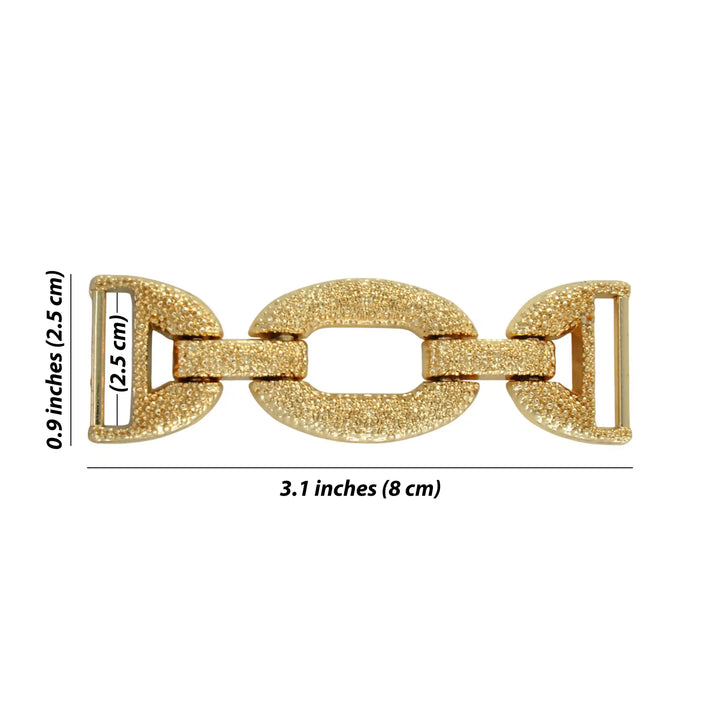 Textured Gold Horse Bit Buckle