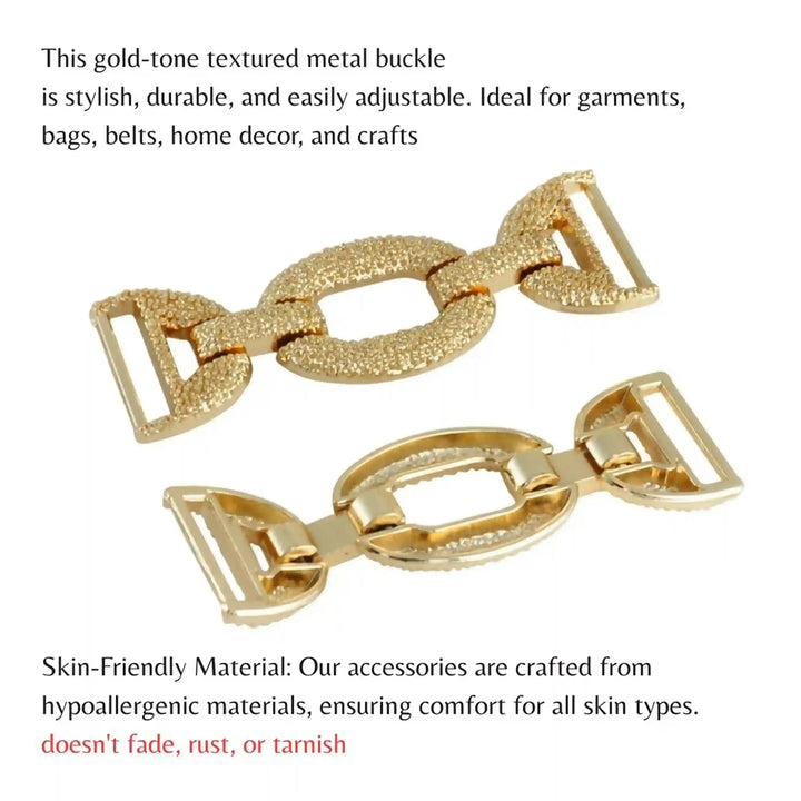 Textured Gold Horse Bit Buckle