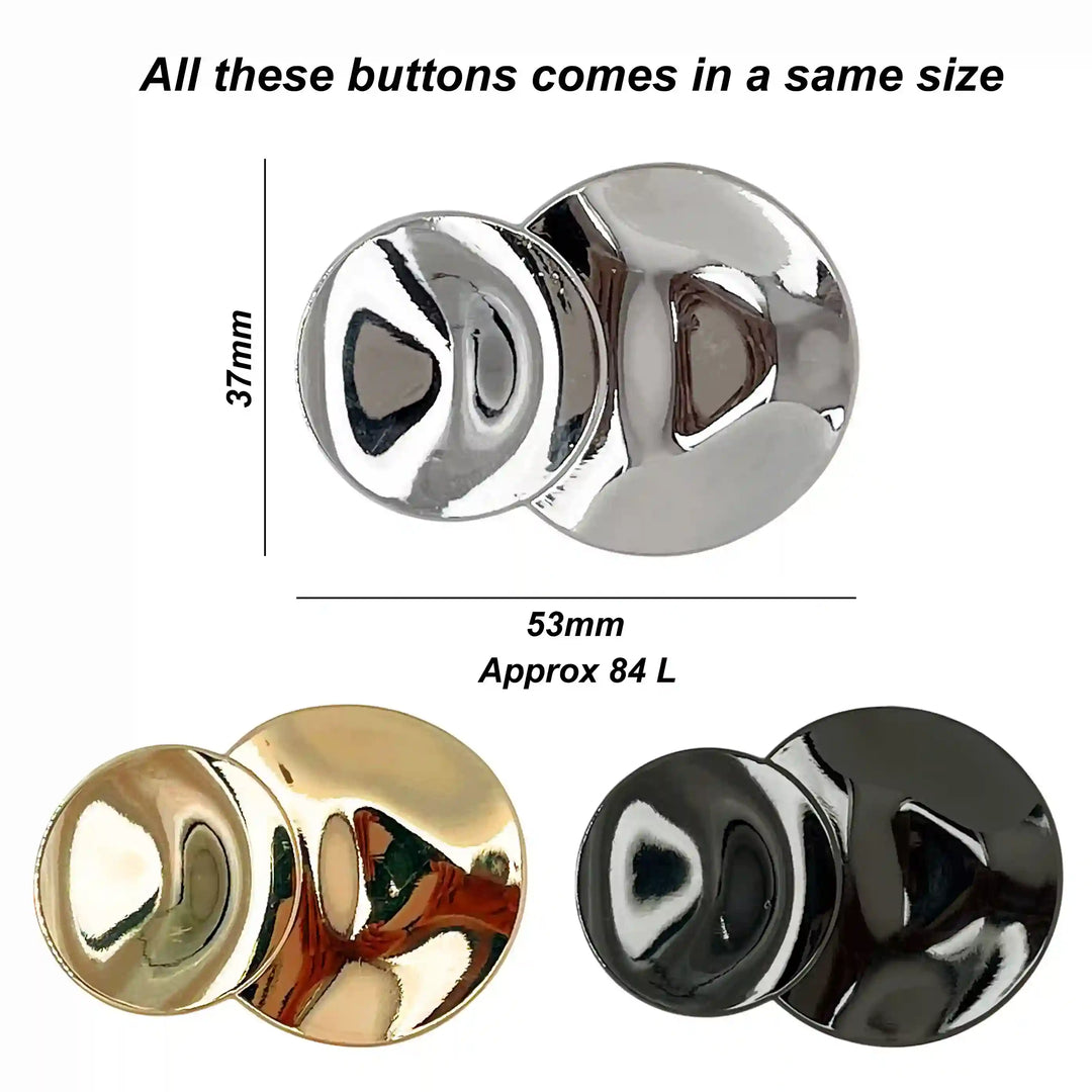 Circular Button Vertical Groove | 53mm