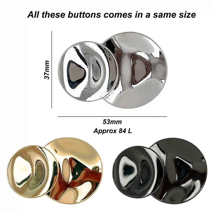 Circular Button Vertical Groove | 53mm