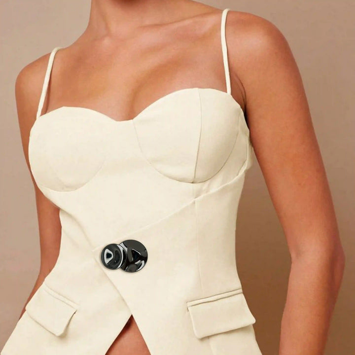 Circular Button Vertical Groove | 53mm