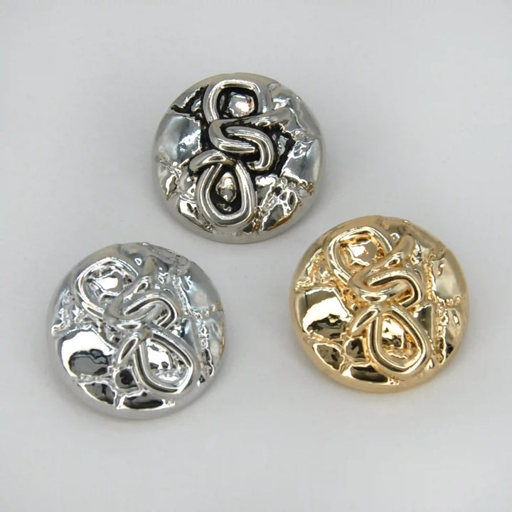 Rope Knot Style Metal Button | 18mm(28L), 20mm(32L) & 23mm(36L)