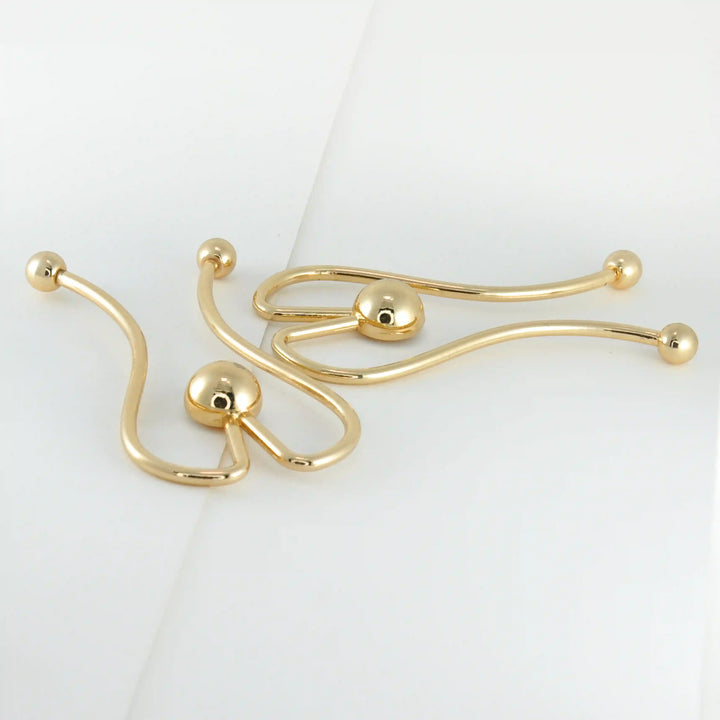 Abstract Loop Stylized Ball Buckle