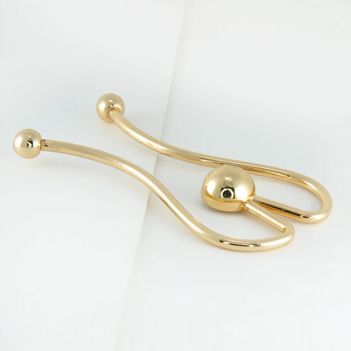 Abstract Loop Stylized Ball Buckle