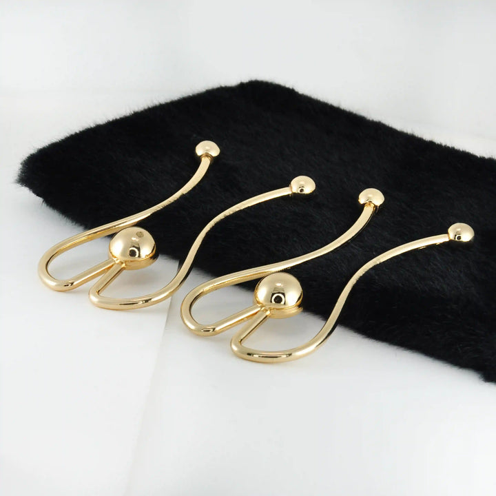 Abstract Loop Stylized Ball Buckle