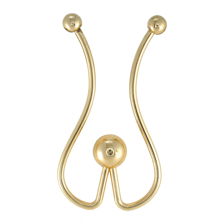 Abstract Loop Stylized Ball Buckle